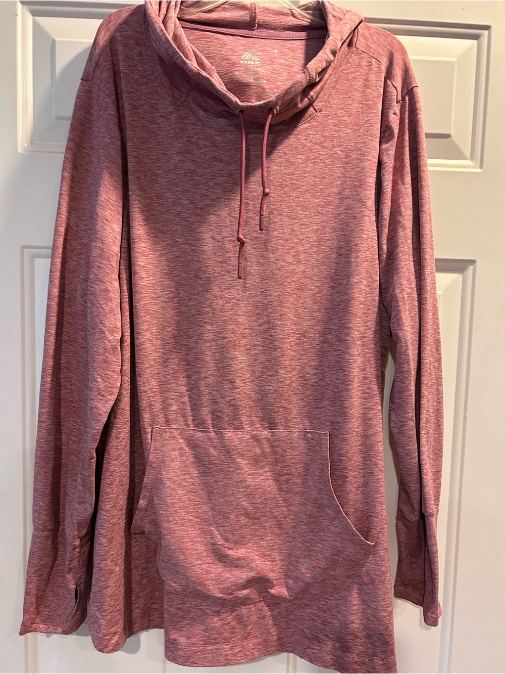 RBX Women's Long Sleeve Hooded Pullover - Heathered Rose